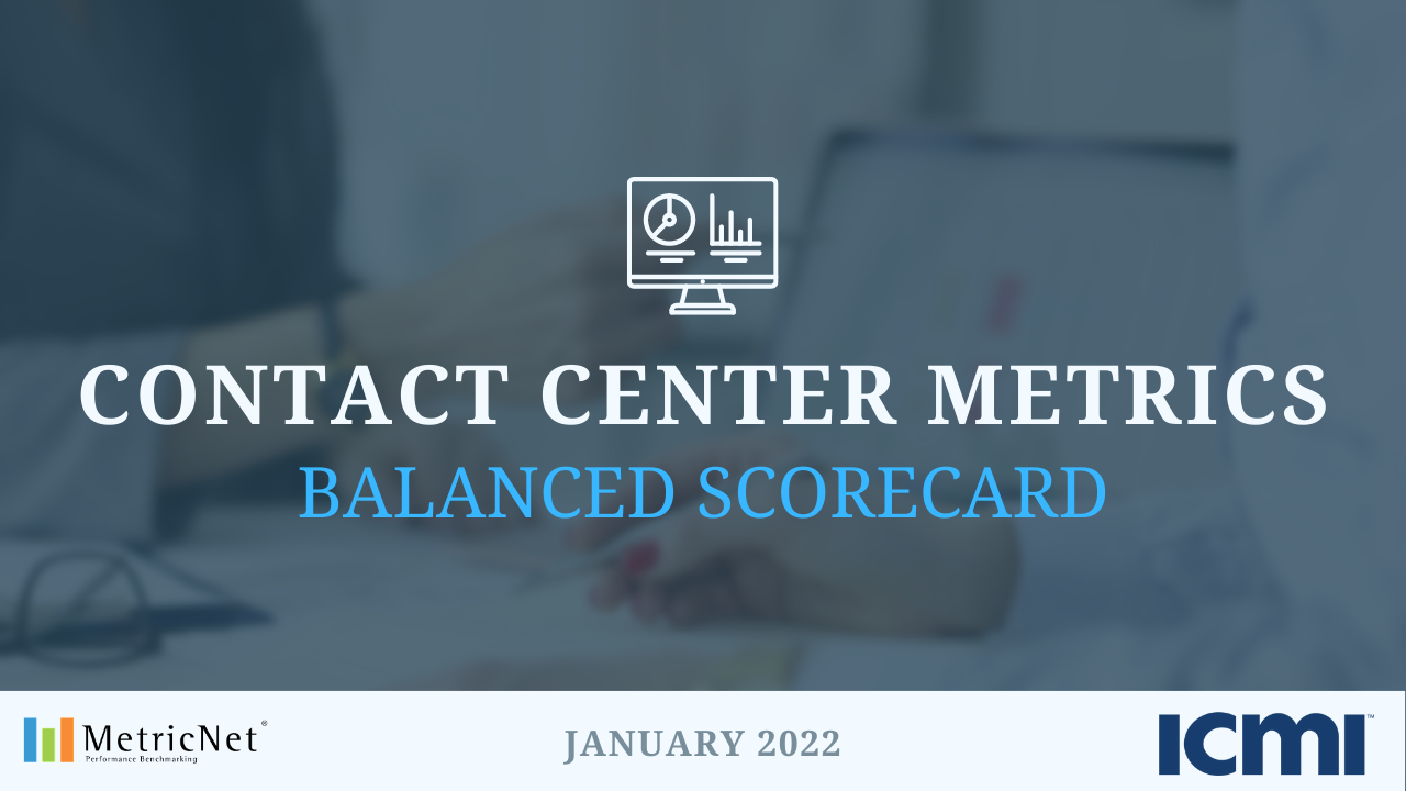 Contact Center Balanced Scorecard