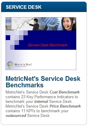 MetricNet's Service Desk Benchmarks