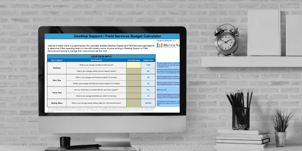 Desktop Support / Field Services Budget Calculator